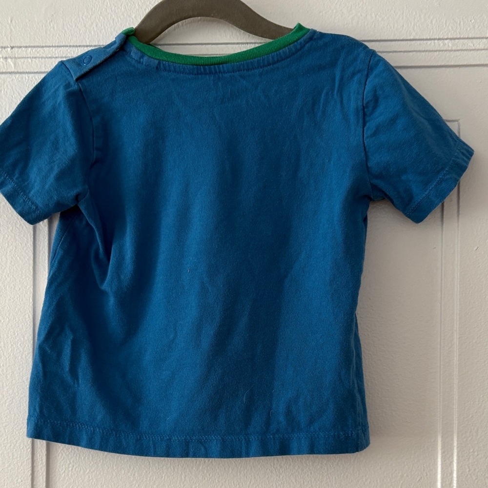 Baby Boden Blue Kids Shirt with Balloon and Animal Design size 2-3Y - Picture 5 of 8
